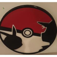 Pokemon Pokeball Fridgemagnet 3D Printer Model