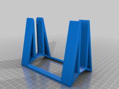 Vertical Laptop Holder V2 – Self Adjusting 3D Printer Model