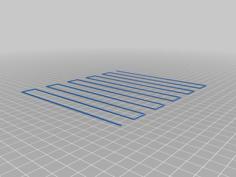 Bed Level Stripes Test 3D Printer Model