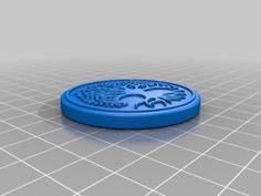 Celtic Tree Coin 3D Printer Model