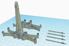 X-wing Fighter With More Detail Scaled Down Laser Cannons Separated 3D Printer Model