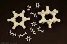 Fun Science: Organic Molecules – Alkanes, Alkenes, Alkynes, Aromatic Hydrocarbons And Isomers 3D Printer Model