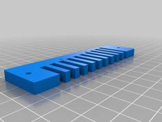 Hohner Blues Harp Comb Replacement 3D Printer Model