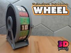 Random Decision Wheel (Customizable) 3D Printer Model