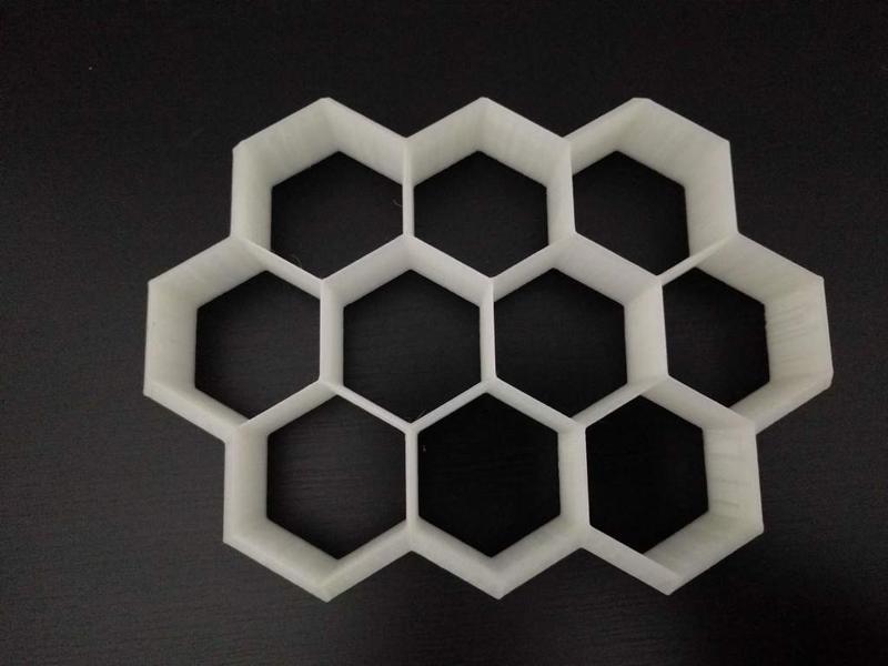 10 Hexagon Cookies At Once – Cookie Cutter 3d Printer Model Free 