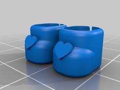 LOL Surprise Doll Shoes With Hearts 3D Printer Model