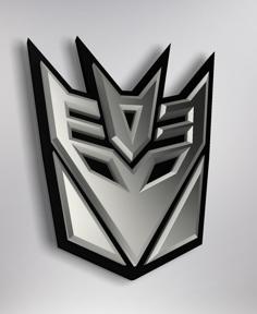 Transformer Decepticon Logo 3D Printer Model