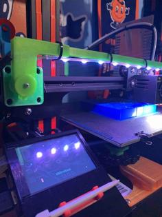 Swing Up LED Light For Creality Ender 3 3D Printer Model