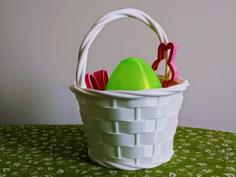 Easter Basket With Gentler Overhangs 3D Printer Model