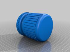 A Round Pencil Cup As A Vase With Rectangular Patterns 3D Printer Model