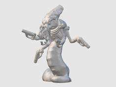 Quanar Gunslinger (28mm/32mm Scale) 3D Printer Model