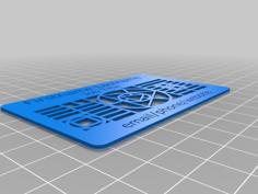 Custom Business Card 3D Printer Model