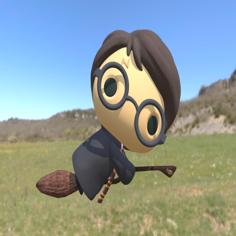 Harry Potter Chibi Flying 3D Printer Model