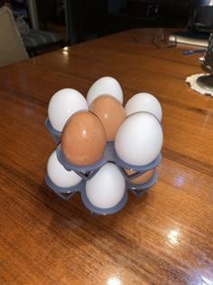 Egg Holder 1/2 Dozen – Stackable 3D Printer Model