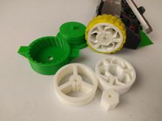 Antweight (150g) Combat Robot Silicone Wheels 3D Printer Model