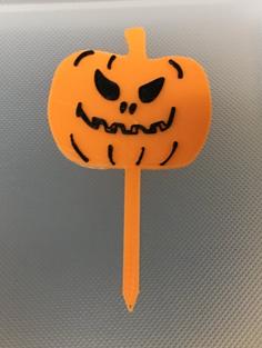 Pumpkin Cupcake Pick1 3D Printer Model