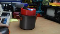 Gas Bottle Cover And Utensil Holder For Backpacking Stove 3D Printer Model