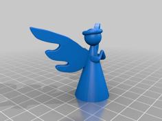 Christmas Angel Ornament 3D Printer Model