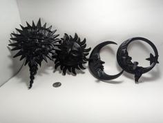 Sun And Moon Wall Hangers 3D Printer Model