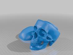 Screw Top Skull Container 3D Printer Model