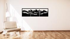 Mountain Panorama Wall Decoration 3D Printer Model