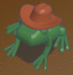 Cowboy Coqui/frog 3D Printer Model