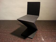 Rietveld ZigZag Chair 3D Printer Model