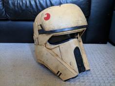 Shore Trooper Helmet V2 (Sean Fields) Split To Fit 200×200 Build Plate 3D Printer Model