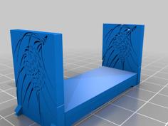 Chip Carved Bookshelf 1:12 Scale 3D Printer Model