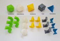 Twisted Platonic Solids 3D Printer Model