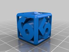 Game Dice 6 3D Printer Model