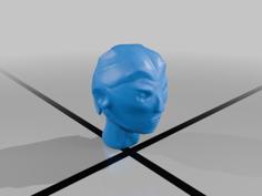 Man Head Bust 3D Printer Model