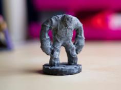 Stone Golem 28mm Miniature 3D Printer Model