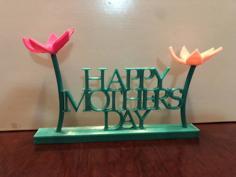 Mother’s Day Sign 3D Printer Model