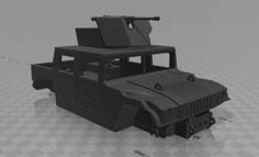 Playmobil Compatible Gun Turret For Humvee 3D Printer Model