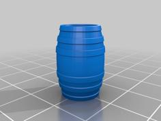 28mm Barrels For Wargaming. 3D Printer Model