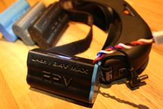 Fatshark 18650 FPV Battery Case With LED 3D Printer Model