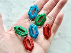 Rupee Earring 3D Printer Model