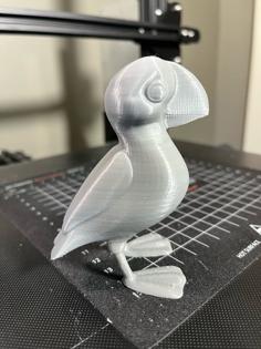 Cute Puffin 3D Printer Model