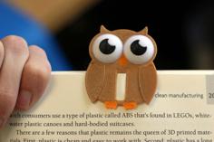 Multi-Color Owl Bookmark 3D Printer Model