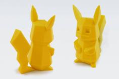 Low-Poly Pikachu 3D Printer Model