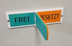 Free/busy Sign – Frei/belegt Schild 3D Printer Model