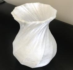 Spiral Petal Vase 3D Printer Model