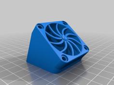 Fan Guard | Fan Grill Slanted FOR 1 Pc No Support Fang Project 3D Printer Model