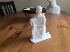 Cast Of Angel With Candlestick (1448) 3D Printer Model