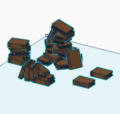 Book Stacks Terrain 3D Printer Model