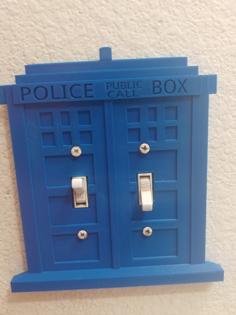 Double And Triple Tardis Light Switch Cover 3D Printer Model