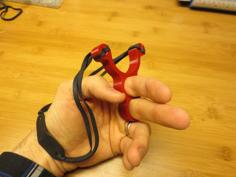 Mini Knuckle Slingshot & Flexible TPU Pouch 3D Printer Model