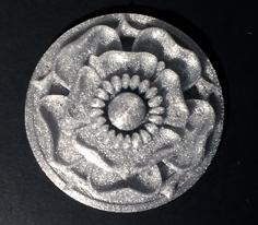 Tudor Rose Testing Piece And Pendant 3D Printer Model