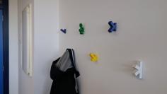 Interchangeable Wall Coat Hook 3D Printer Model